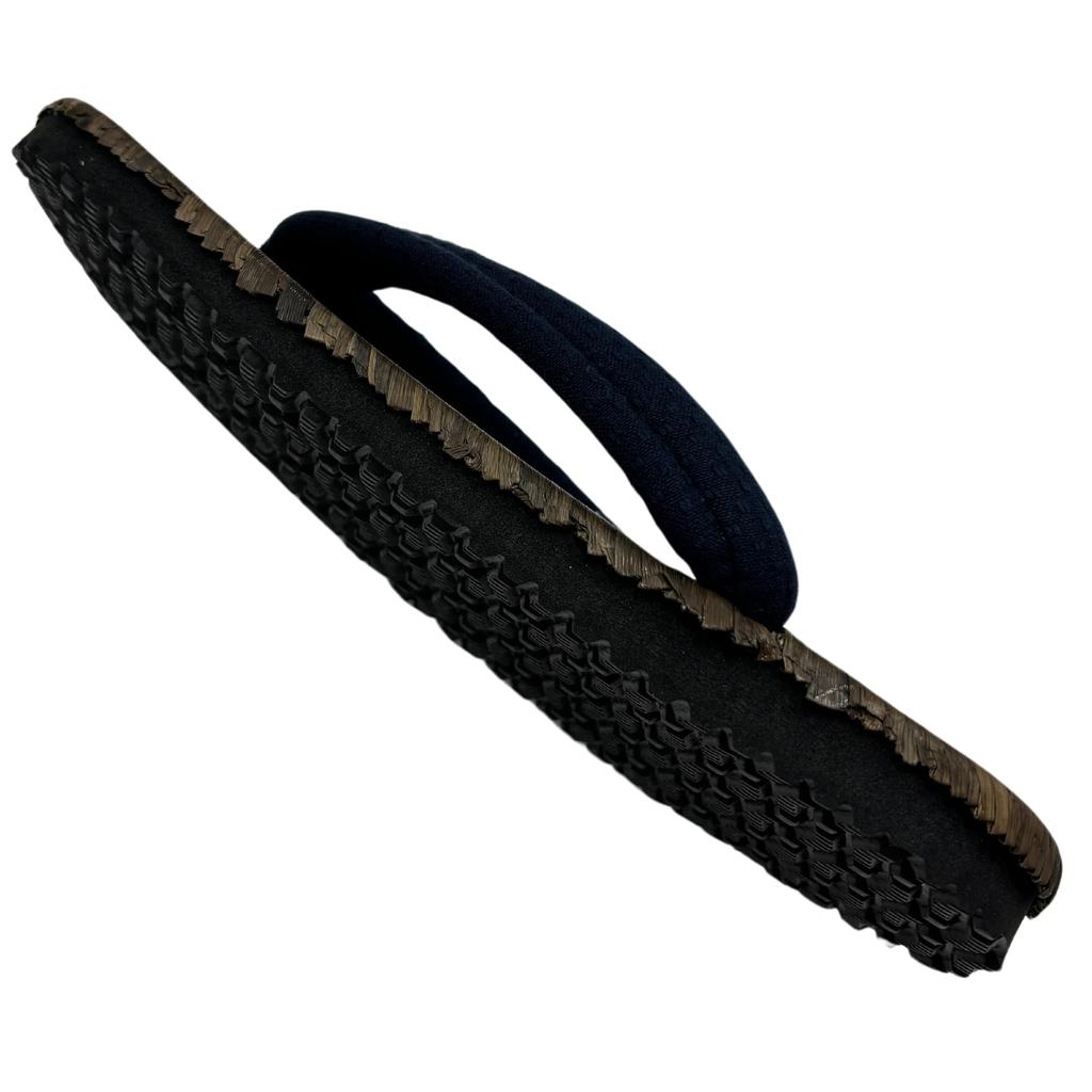 Сандалии Setta с радиальной подошвой Crow Bamboo Cushion Thong Сделано в Японии Сашико плетение темно-синий LL [Edo Ten]