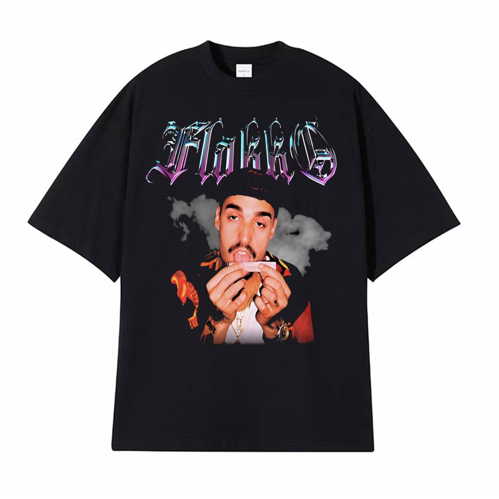 Rapper RELS B Skinny Flakk 2025 Tour Tshirt Unisex Clothing Fashion Hip Hop Punk Street Tshirts Unisex High Quality Cotton T Shirt