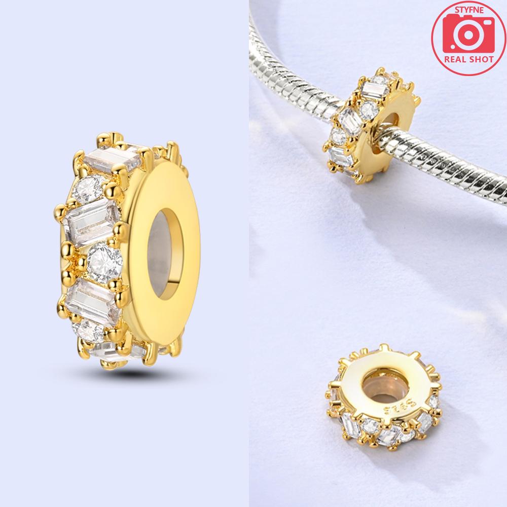 Gold Diy Charms Beads Inlaid Zircon Original Copper Sun Leopard Pendants Fit Bracelet Diy Jewelry Women Gift