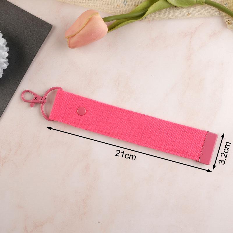 New Fashion Cotton Keychain Lanyard Car Keys Canvas Strap Keyring Schoolbag Backpack Pendent Key Chain Wrist Straps
