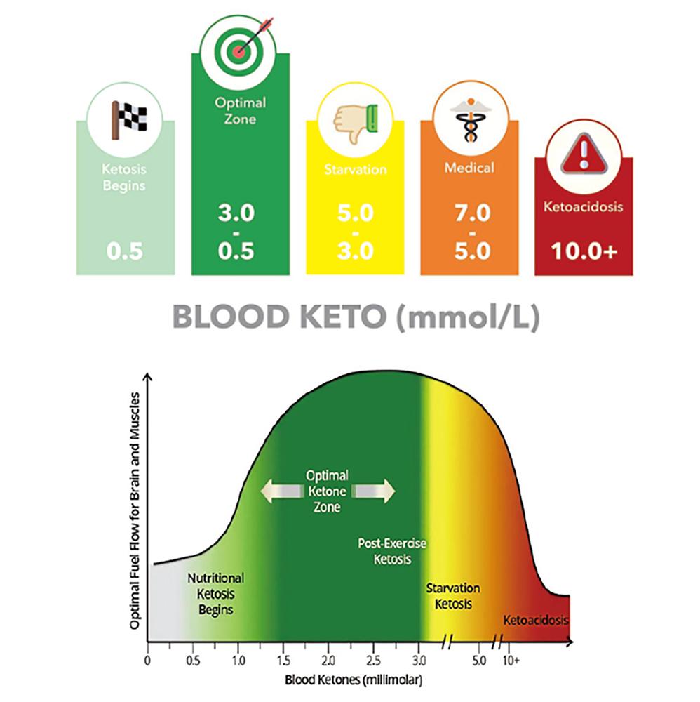 Алкотестер Keto Breath, высокоточный кетометр для отслеживания диеты и состояния кетоза, с 10 мундштуками анализатора дыхания кетонов (белый)