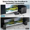 KVM-переключатель HDMI - AOOCOO - 2 ПК 1 Монитор - 8K при 60 Гц - USB 3.0 - Пульт дистанционного управления в комплекте