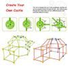 Childrens Diy Construction Tent Set With Plastic Building Blocks For Creative And Educational Fun