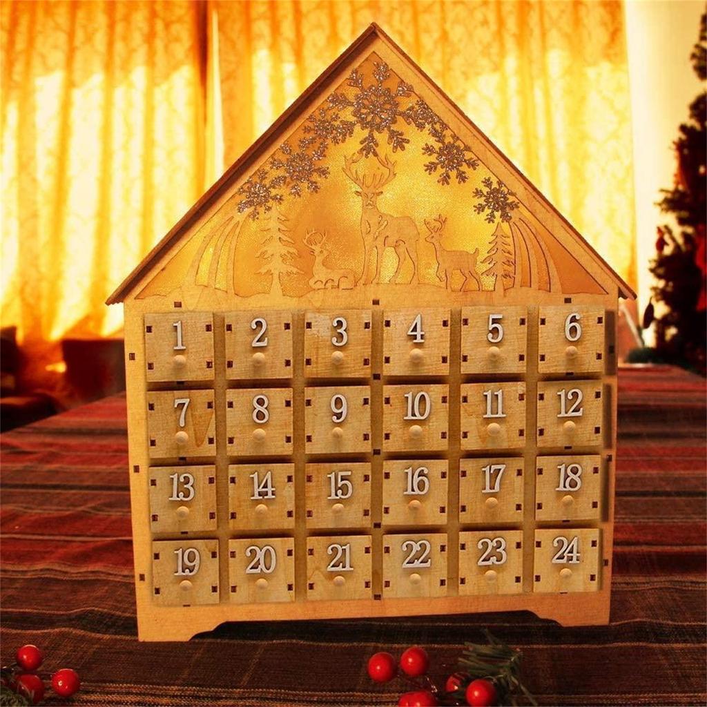 Белый 24-дневный календарь обратного отсчета, рождественский цифровой календарь, украшения, рождественские украшения, украшения для дома, поделки