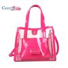 Cozy Up Large Capacity Fashionable Transparent Handbag, Jelly Beach Bun Mother Bag, Single Shoulder Tote Bag