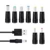 USB на DC штекер, 8-в-1 USB штекер на DC полый штекер кабель, Кабель питания, Адаптерный кабель с 8 штекерами для роутеров, Ke