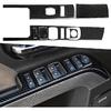Car Carbon Fiber Decal Center Console Lower Panel Sticker Cover Interior Trim Decal For Chevrolet Silverado/GMC Sierra 1500 2500HD 3500HD 2014-2018