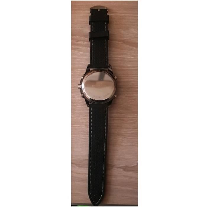 Montre - TRAVELER - Homme - Digital - Bracelet silicone - Noir