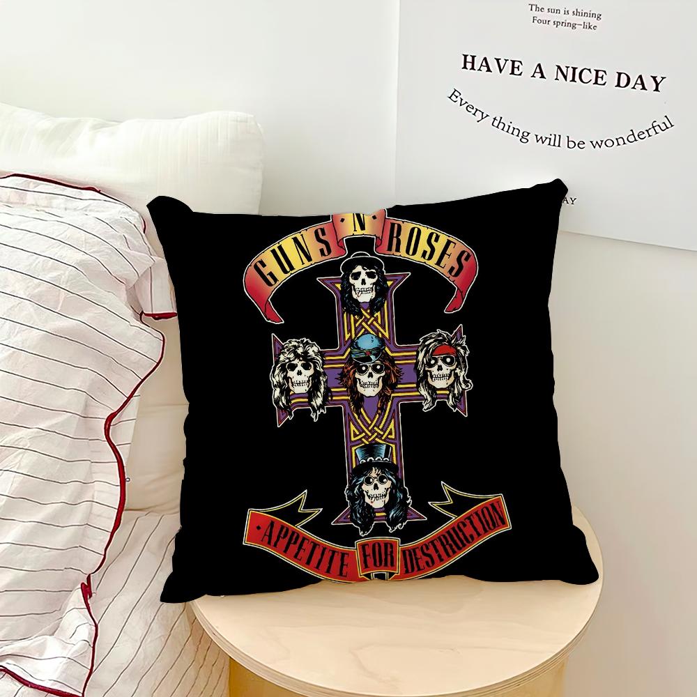 GGuns N Roses Use Your Illusion I Pillow Case Sofa Living Room Bedroom Headboard Backrest Cushion Square Cushion Nap Time