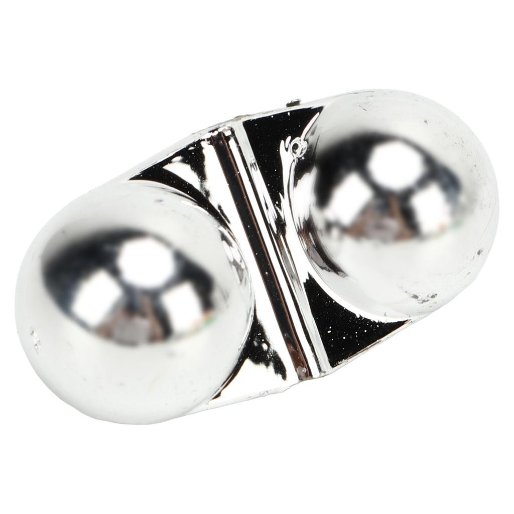 50 шт. рыболовные двойные погремушки металлические морские рыболовные аттрактанты колокольчики бусины с пластиковым корпусом для приманивания