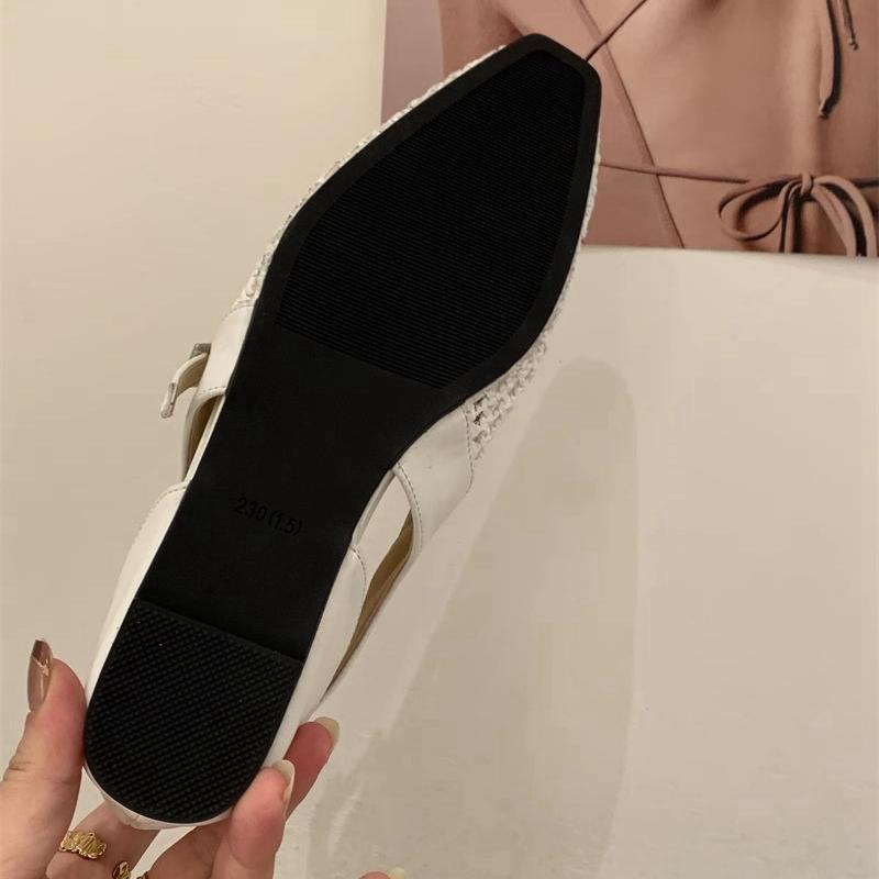 Модные SUOJIALUN Осенние Женские Плоские Туфли Модные Сетчатые С Вырезами Круглый Носок Мелкие Женские Повседневные Туфли-Лоферы Повседневные Туфли Mary Jane