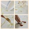 Red Festive Wedding Leather Table Mat Atmosphere Leather Tablecloth Engagement Leave-In Table Mat Rectangular Table Mat