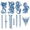 Dragon Pattern Herbal Juice Tattoo Sticker Gradual Change Bramble Water Transfer Arm Water Transfer Geometric Pattern Emmy