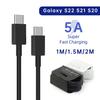 Для SAMSUNG 2 шт. PD 45 Вт 5A USB C кабель для Samsung Galaxy S22 S23 S24 S21 S20 Ultra Note 20 10 A53 A54 A53 A34 14 A72 USB C кабель для быстрой зарядки данных