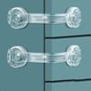 5pcs Transparent Youngsters Safety Locks - Cabinet, Drawer, Fridge & Door Locks, Easy To Install, Secure & Stylish for Homes with Youngsters