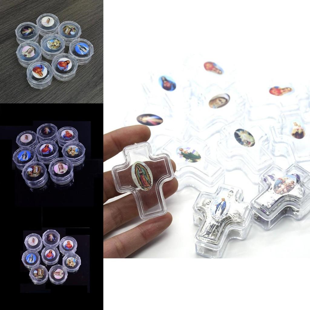 Durable Plastic Rosary Box With Unique Random Image For Baptism And Wedding Gifts