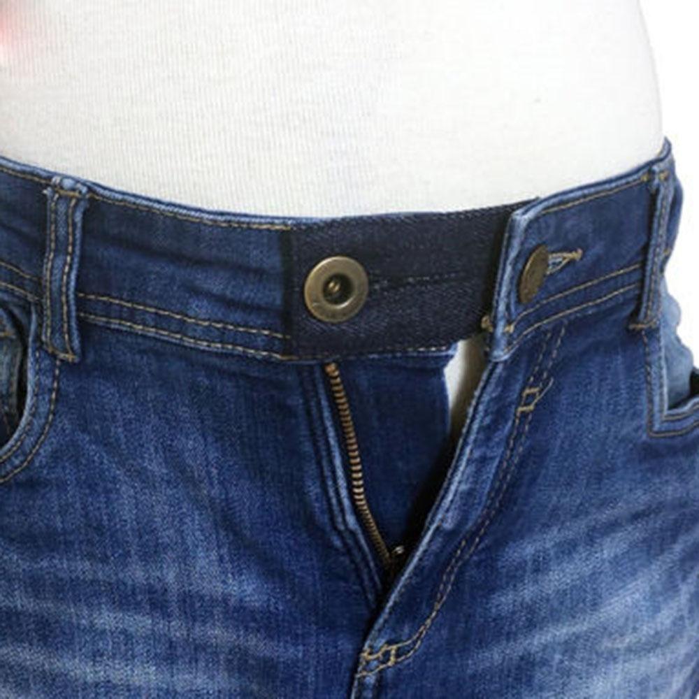 2PCS Unisex Maternity Garment Accessories Skirts Waist Band Hooks Button Pant Extender Belt