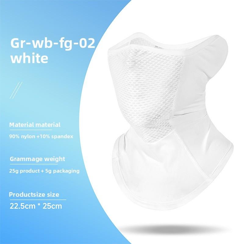 Cycling Face Mask Breathable Nylon With Reflective Strips For Outdoor Sports And Sun Protection