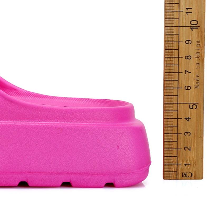 Fashion Summer Beach Thick Sole Eva Slippers Women Thick Platform Indoor Home Slides Woman Lightweight Non Slip Bathroom Flip Flops 2025