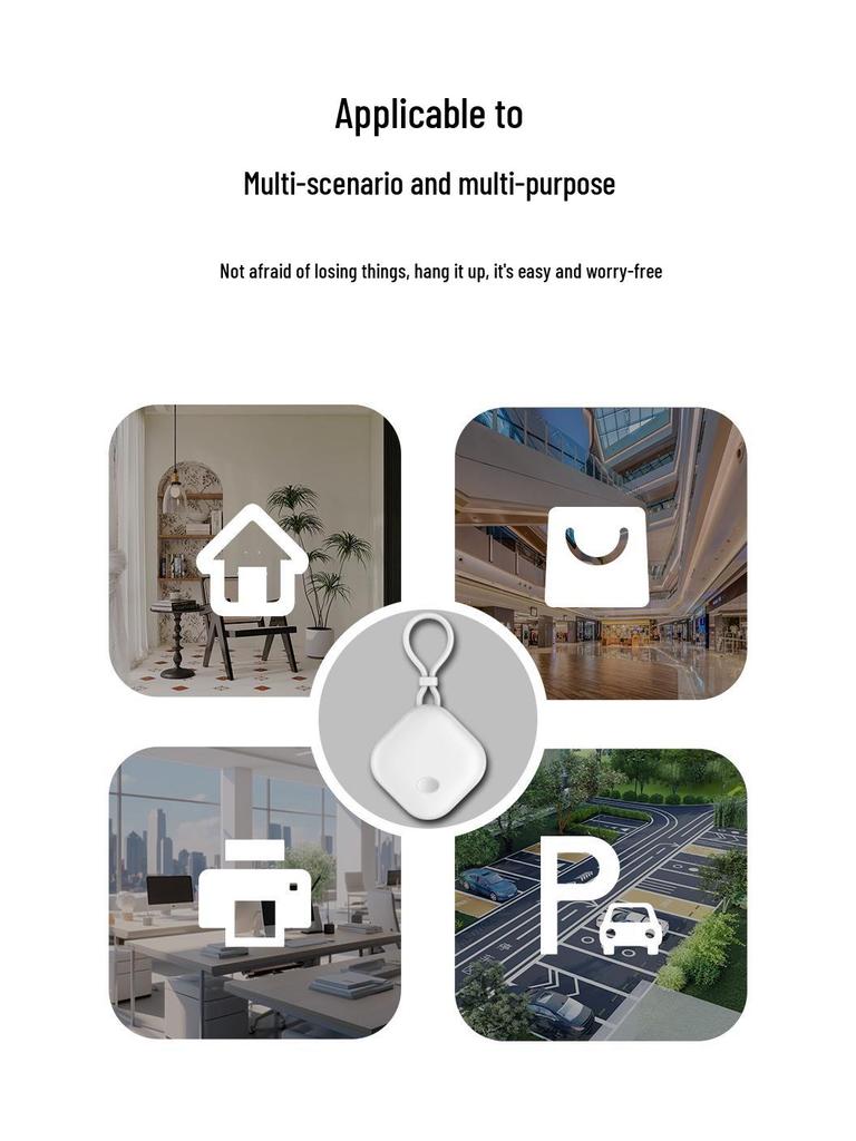 Bluetooth Anti-Lost GPS Tracker for Luggage and Personal Items - Real-Time Locator for All Ages