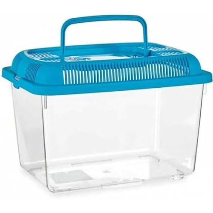 Aquarium - Mascow - 7L - Plastique - Bleu - 20x20x30 cm