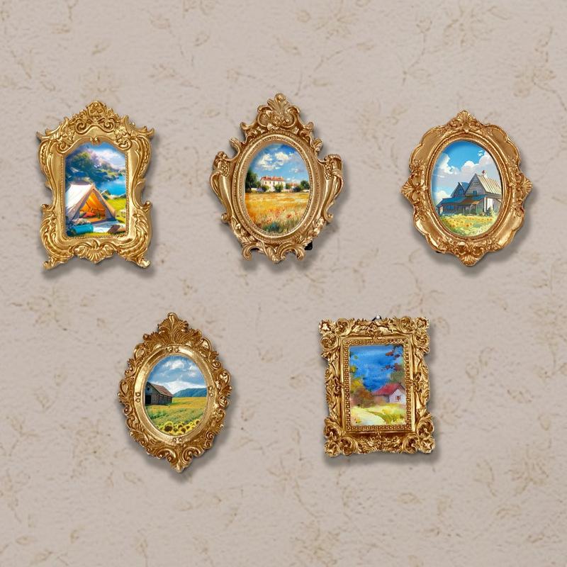 Фоторамка в ретро-стиле «Виктория», из смолы, украшения для домашнего декора, настольное украшение, барочная рамка для фотографий, можно поставить или повесить