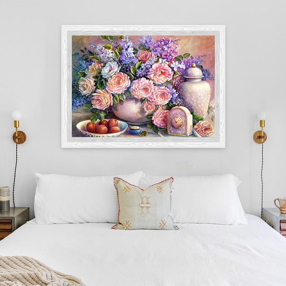 Новый 5D DIY алмазная живопись полный круглый дрель пейзаж вышивка крестиком цветок Алмазная вышивка ремесла домашний декор художественный подарок