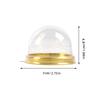 100pcs Clear Plastic Mini Cupcake Boxes Muffin Pod Dome Muffin Container Box for Wedding Birthday Dessert Baking Decorations