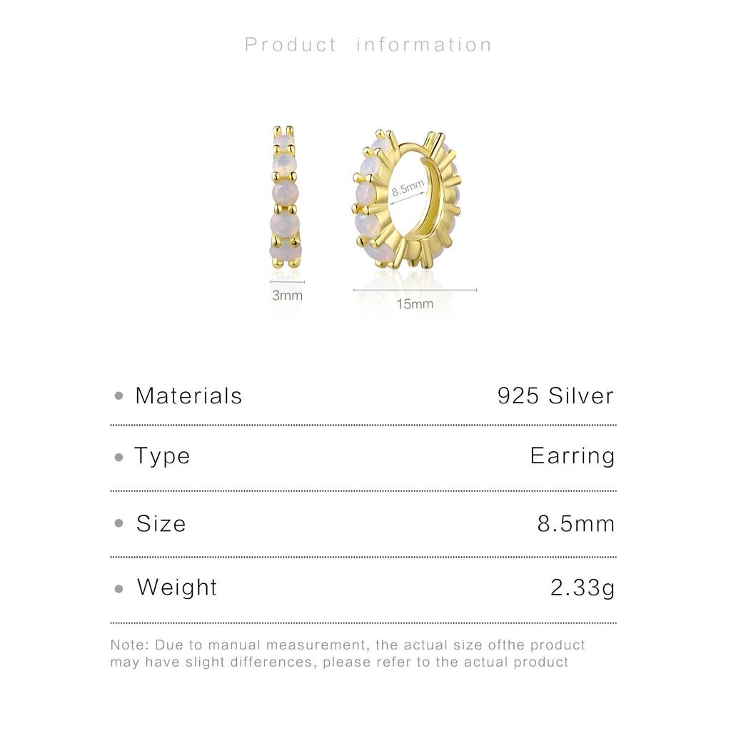 ANDYWEN 100% стерлингового серебра 925 пробы, золотые опалы, обручи-обручи с зажимами, роскошные женские ювелирные изделия с кристаллами для свадебной вечеринки, круглые драгоценности