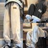 Casual Lamb Fluff High Waist Women Jogger Baggy Pantalones Winter Thicken Warm Fleece Lined Sweatpants Ankle-length  Trousers
