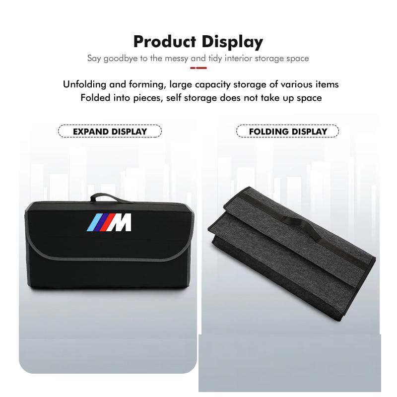 JYPK6 Car Trunk Storage Box Portable Travel Organizer Folding Bag For BMW M Performance Alpina M3 M5 M6 X1 X3 X4 X5 G20