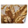 Wallpaper Gold Leaves On Marble Background Abstract
