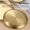 Gold Silver Food Plate Korean Dining Plate Decorative Metal Tray  Dinner