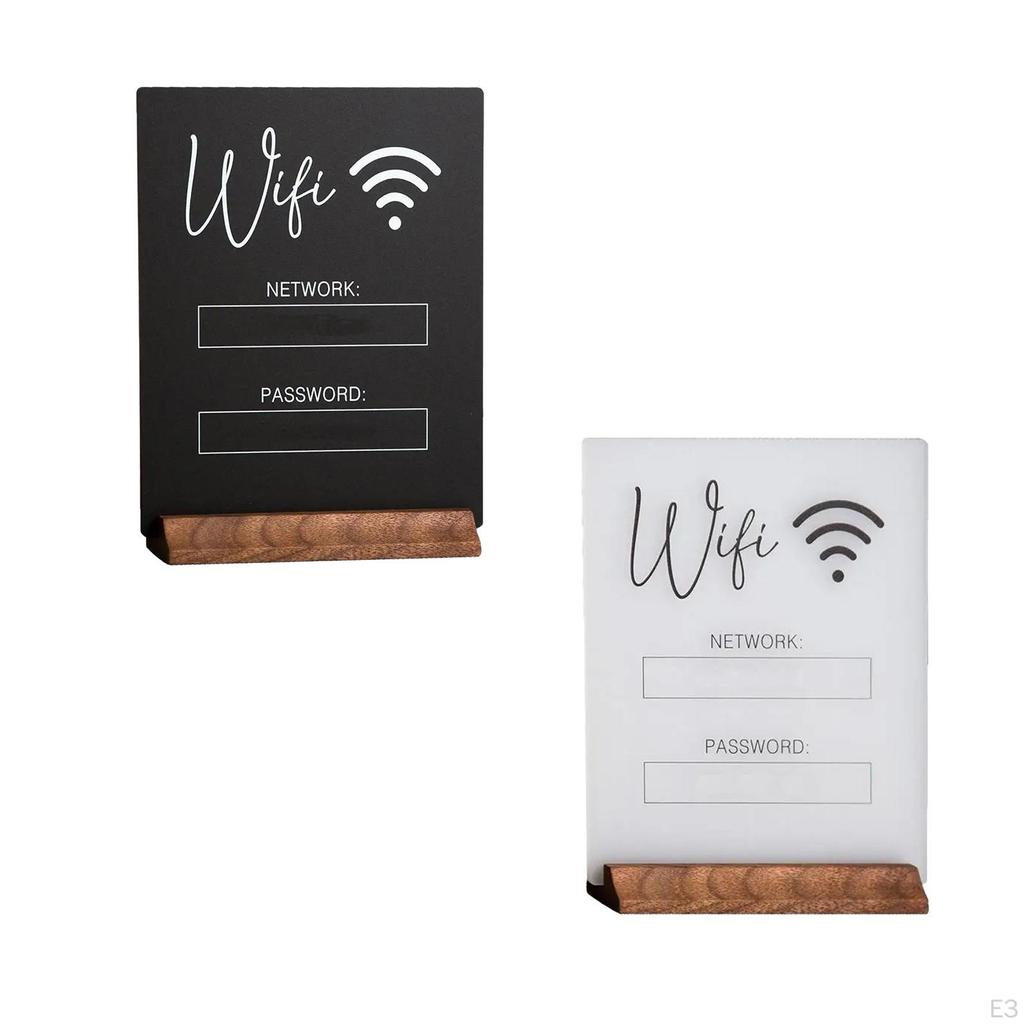 Доска с паролем WiFi, акриловая, многоразовая, держатель для дисплея, центральное украшение для гостей