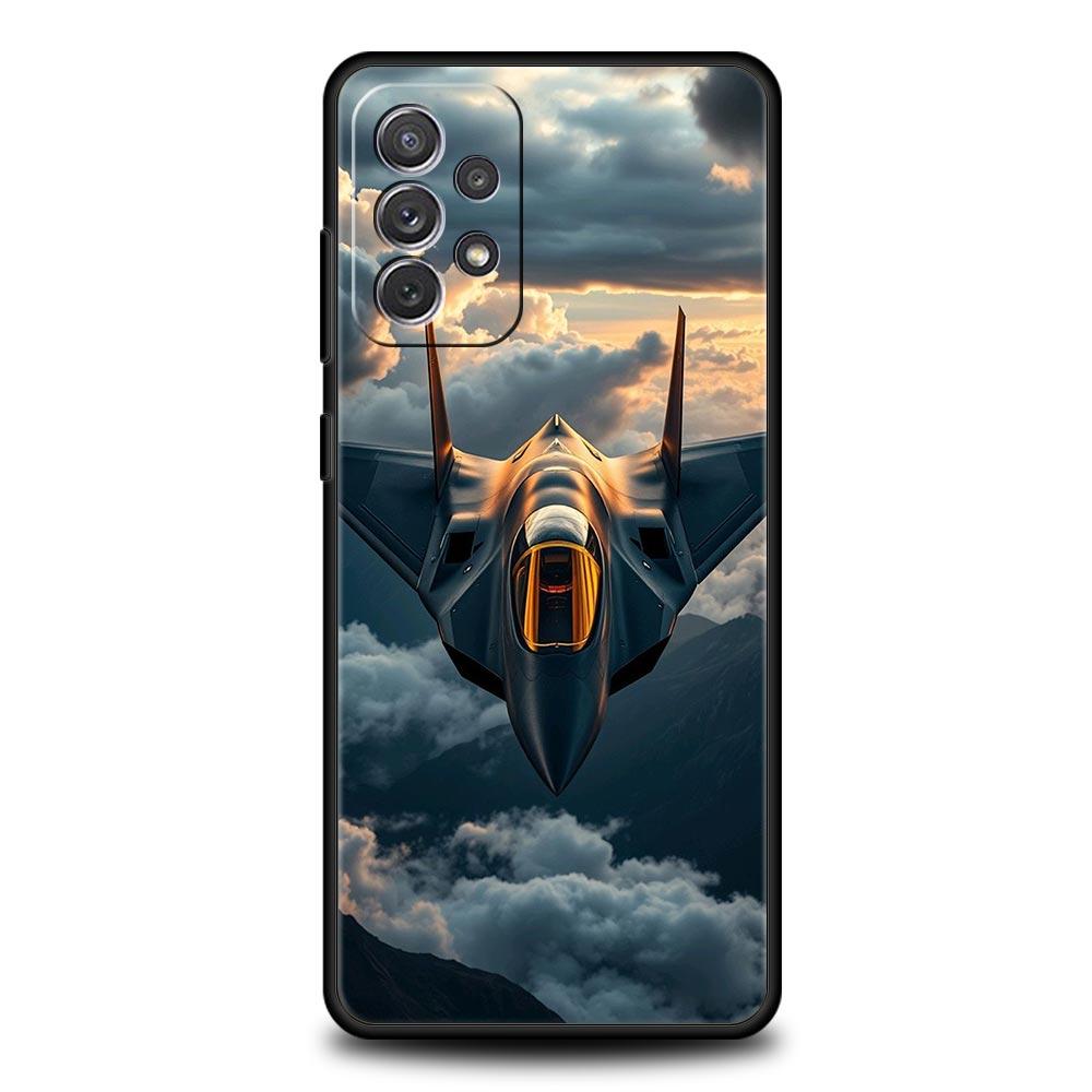 Чехол для телефона Samsung A51 A71 A21S A17 A11 A15 A25 A23 A33 A53 A73 A07 A03S A05S A13 A35 A55 5G с рисунком самолета и вертолета