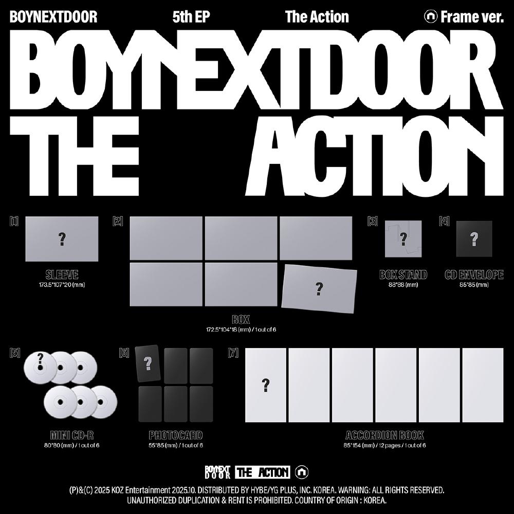 Pre-order BOYNEXTDOOR 5th EP The Action Frame Ver. & SHOP POB