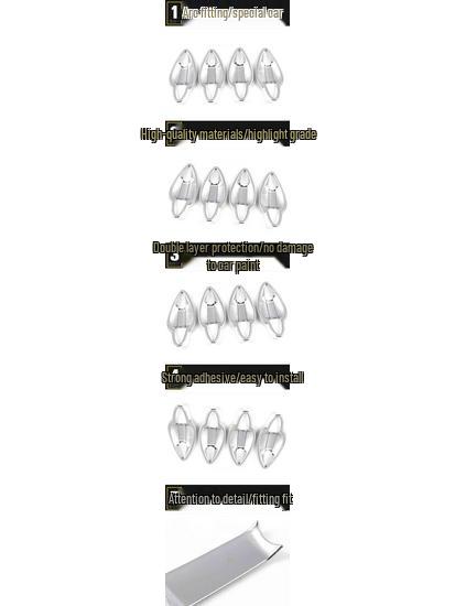 JAC Refine S2 Anti-Scratch Door Bowl Decorative Stickers & Handle Covers