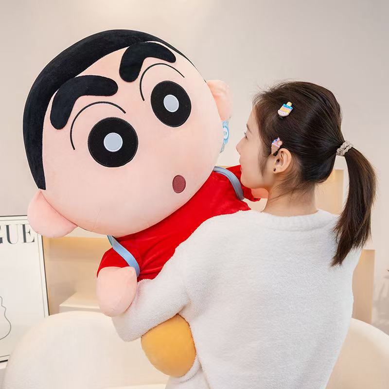 Latest Backpack Crayon Shin Chan Doll Kawaii Stuffed Plush Toy Doll Cartoon Anime Cute Pillow Children's Birthday Gift Doll