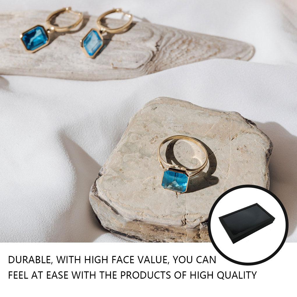 Коробка для колец с 36 отверстиями Контейнер для серег Стразы Ювелирные изделия Коллекционер серег-пуссетов Держатель для аксессуаров Органайзер Хранение Дисплей