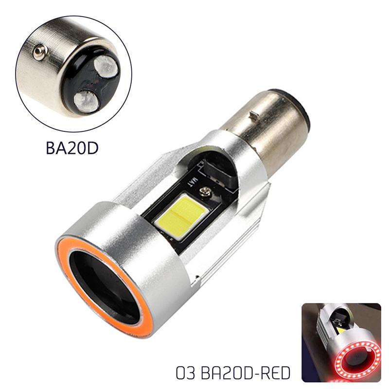 1 шт. ангельские глазки 30 Вт H4 светодиодные фары для мотоцикла Ba20D Hs1 H6 фары для скутера мотоцикла лампочки Drl аксессуары 12 В-80 В