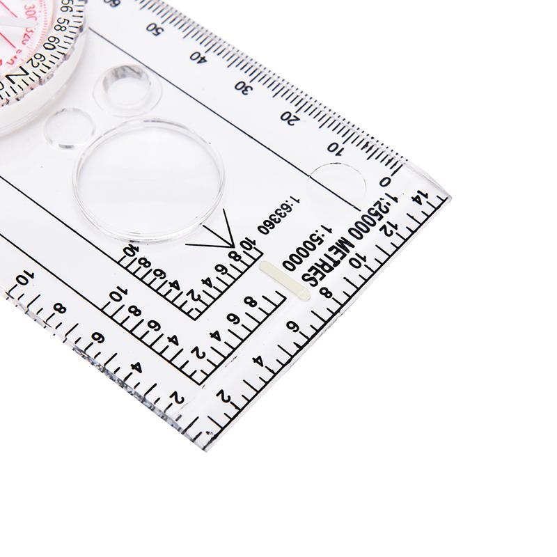 Увеличительный компас Армейский разведчик Пеший туризм Кемпинг Катание на лодках Чтение карт Ориентирование