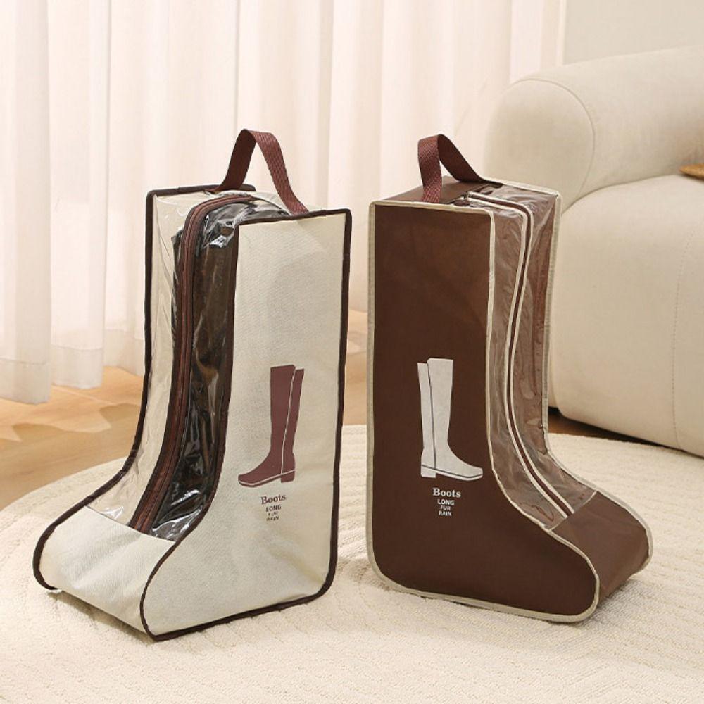 Visible Tall Boot Bag Reusable Boots Protector Pouch Practical Shoe Storage Bag Underbed