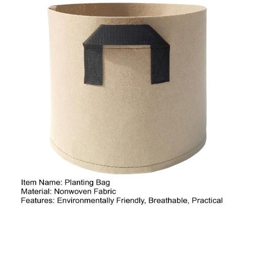 Plant Grow Bag Large Capacity Breathable with Handles Garden Vegetables Flower Planting Pouch Household Supply