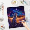 RUOPOTY Frame Diy Painting By Numbers For Adults Cat Animals Picture With Numbers Starter Kits Easy Paint Diy Gift For Home Decors