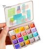 1 Box 1ML Watercolor Paint Metallic Glitter Watercolor Pigment Portable Vibrant Solid Paint Box for Artists