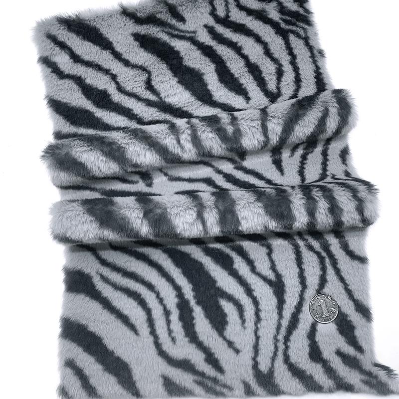 0.5/1/2 Yards 10mm Imitation Rabbit Zebra Stripes Faux Fur Fabric for Sewing Winter Coats Scarf Blankets Handmade DIY Fabrics