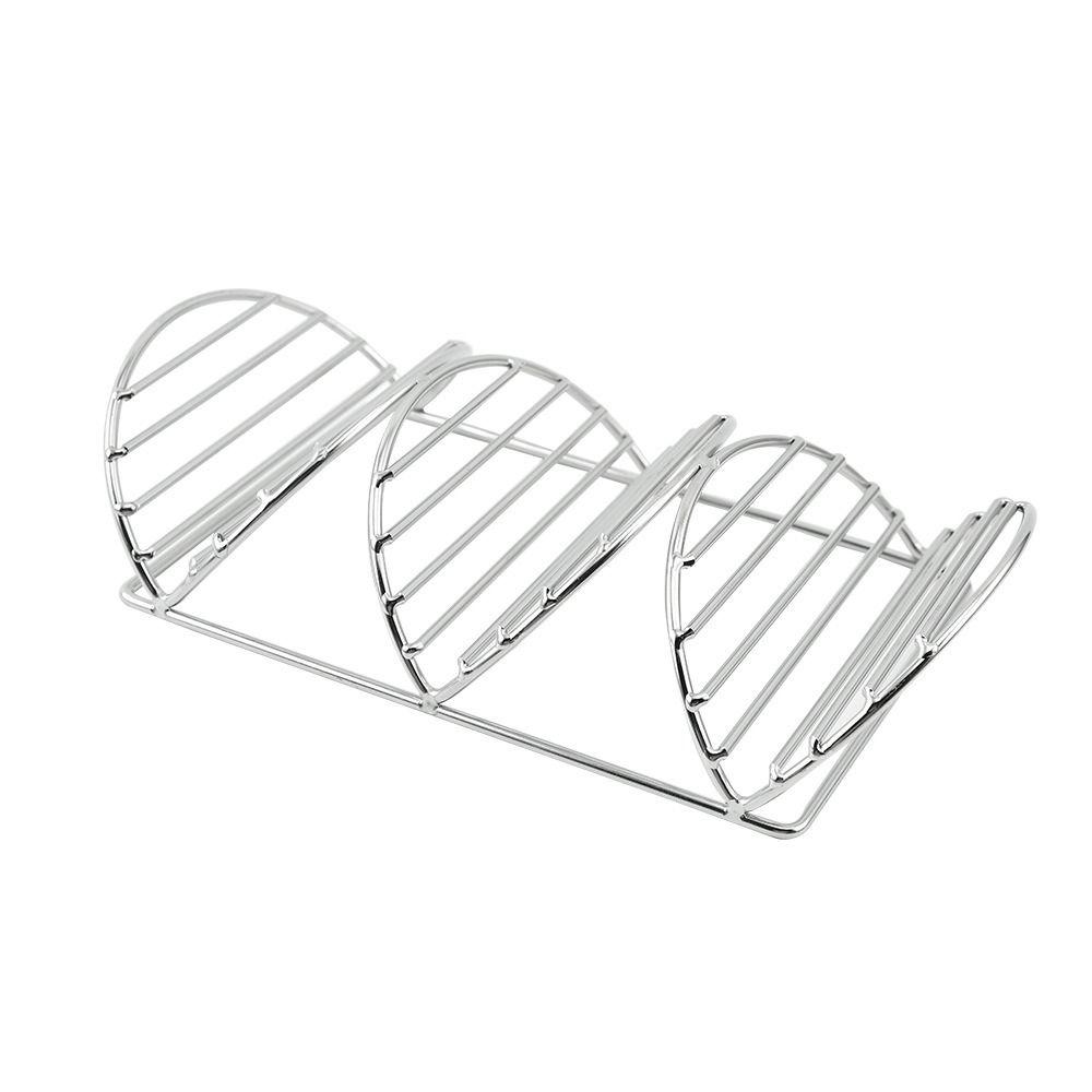 Handle Stainless Steel Wave Shaped Kitchen Tools Tray Plate Taco Holder Taco Shell Stand