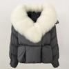 OFTBUY 2024 Winter Jacket Women Natural Real Raccoon Fox Fur Collar White Duck Down Coat Thick Warm Streetwear Casual Outerwear