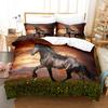 3D Печать Животное Лошадь Удобный Пододеяльник Наволочка Комплект Постельного Белья Детская Спальня Декорация Домашний Текстиль
