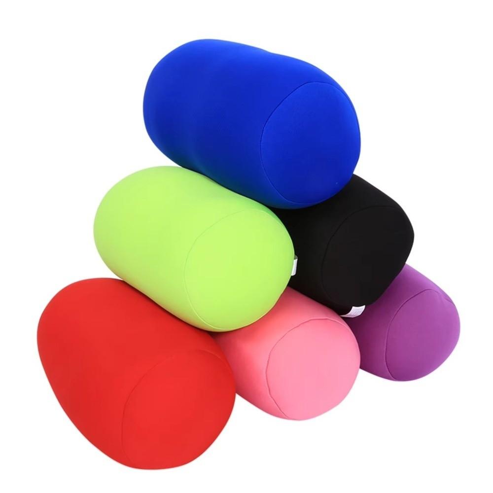 Mini Microbead Bolster Tube Pillow Foam Particle Neck Support Pillow New Back Cushion Travel Use